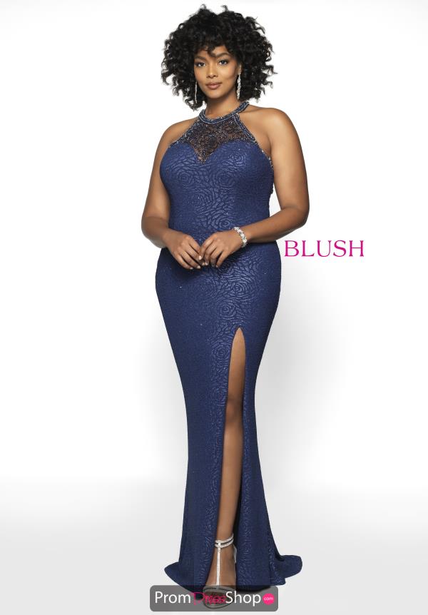 Blush Too Halter Fitted Dress 11702W