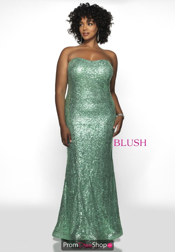 Blush Too Sequins Long Dress 11799W