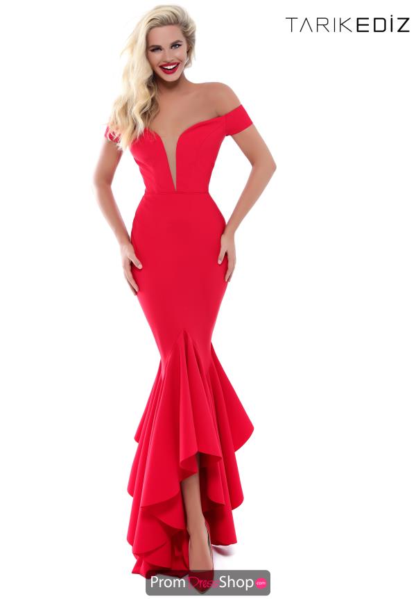Tarik Ediz Off the Shoulder Dress 50513