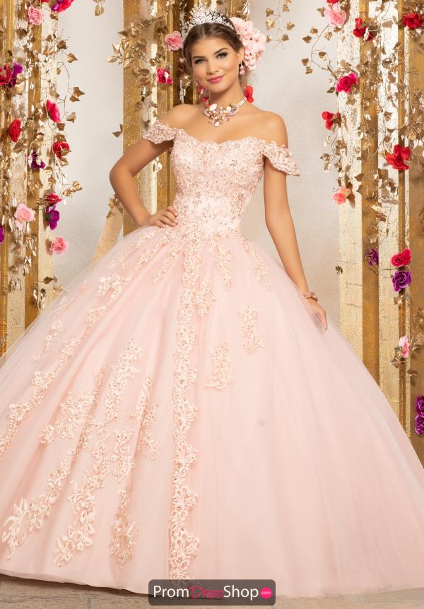 Vizcaya Quinceanera Off the Shoulder Beaded Gown 89231