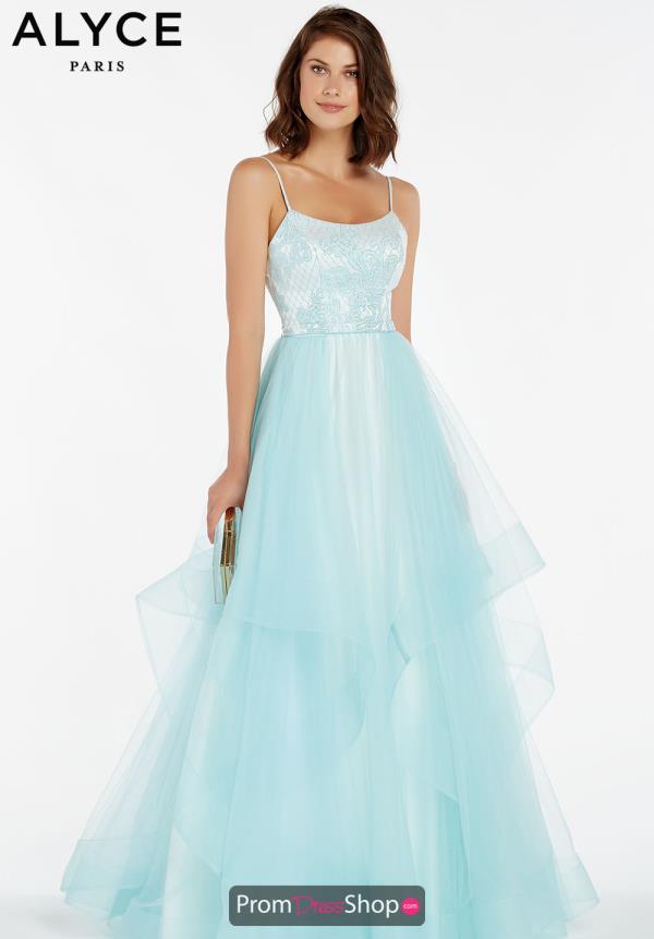Alyce Paris Tulle Open Back Dress 60359