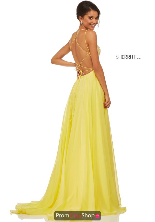 Sherri Hill Scoop Chiffon Dress 52591