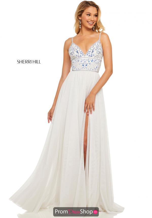 Sherri Hill V-Neck Full Figured Dress 52450