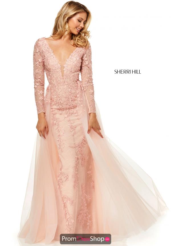 Sherri Hill V-Neck Fitted Dress 52476