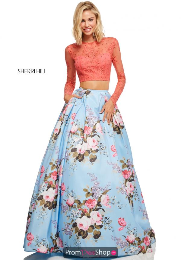 Sherri Hill Two Piece Taffeta Dress 52717