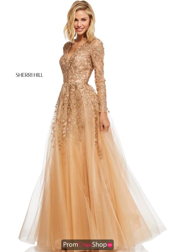 Sherri Hill Lace A Line Dress 52746