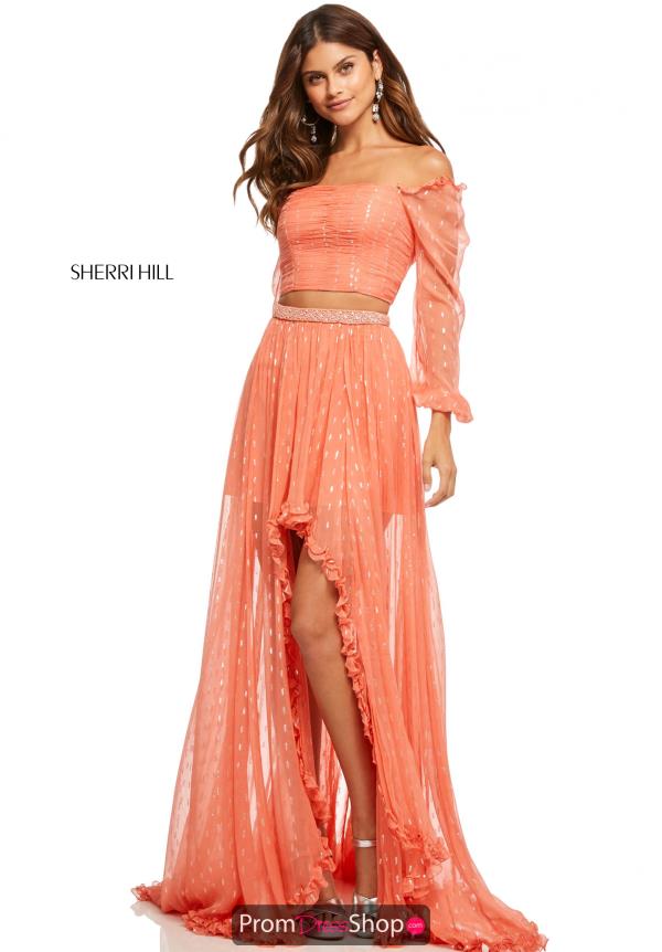 Sherri Hill Two Piece High Low Dress 52756