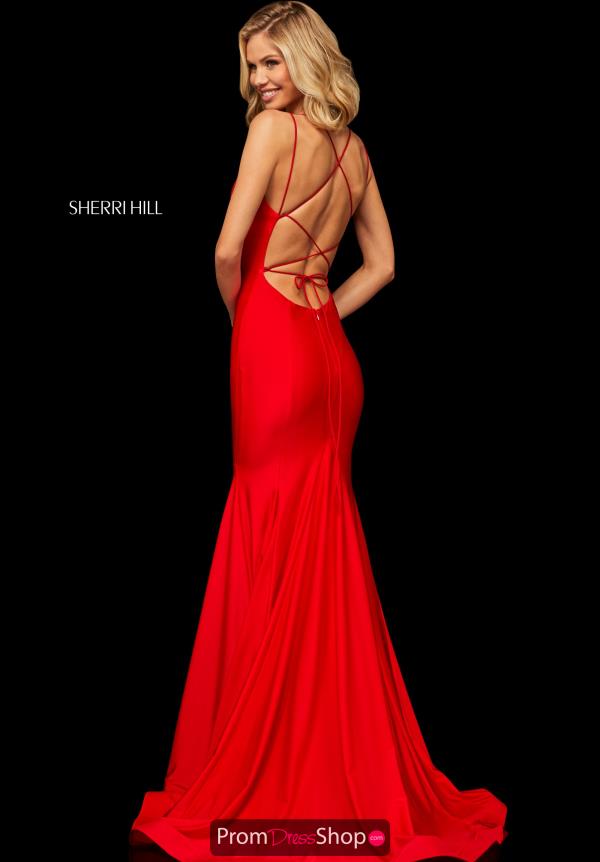 Sherri Hill Sexy Open Back Dress 52779