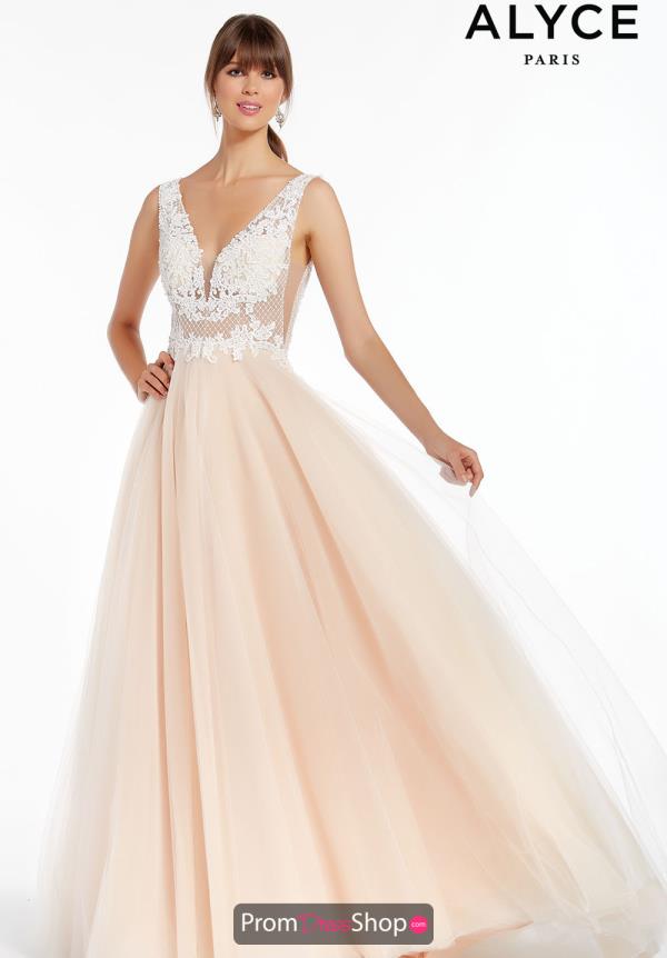 Alyce Paris Long A Line Dress 60472