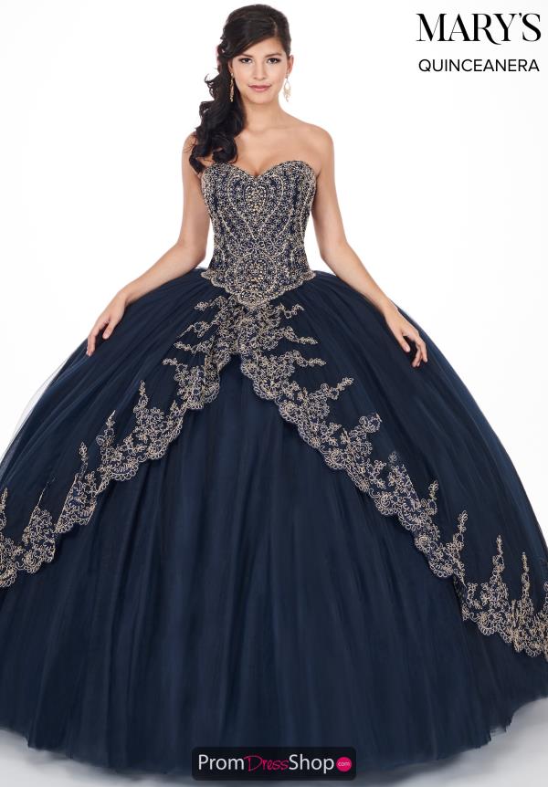 Mary's Long Beaded Dress MQ1035