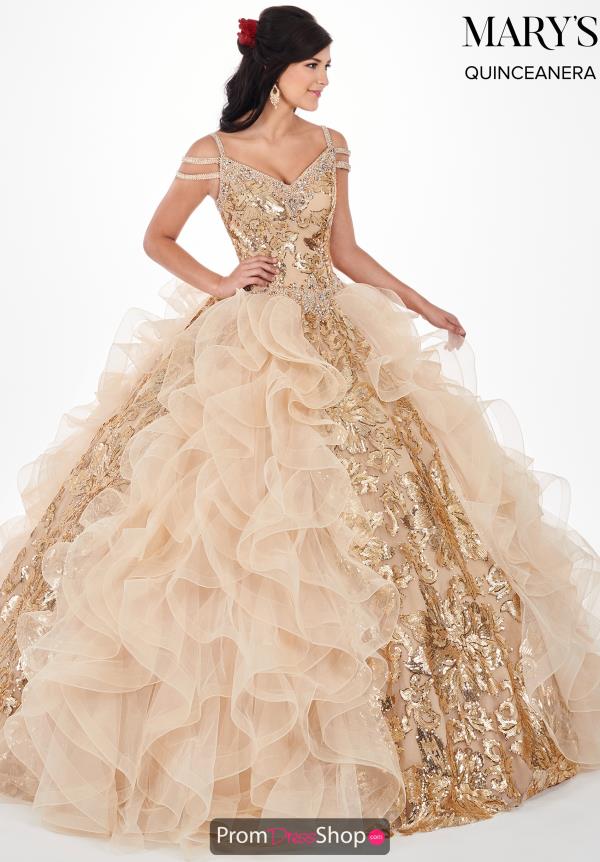 Mary's Long Beaded Dress MQ2065