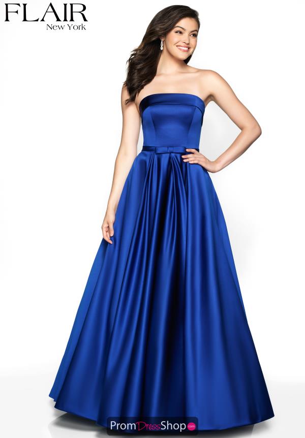 Flair Full Figured Satin Dress 19024