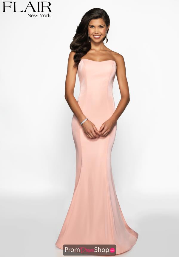 Flair Open Back Full Figured Dress 19126