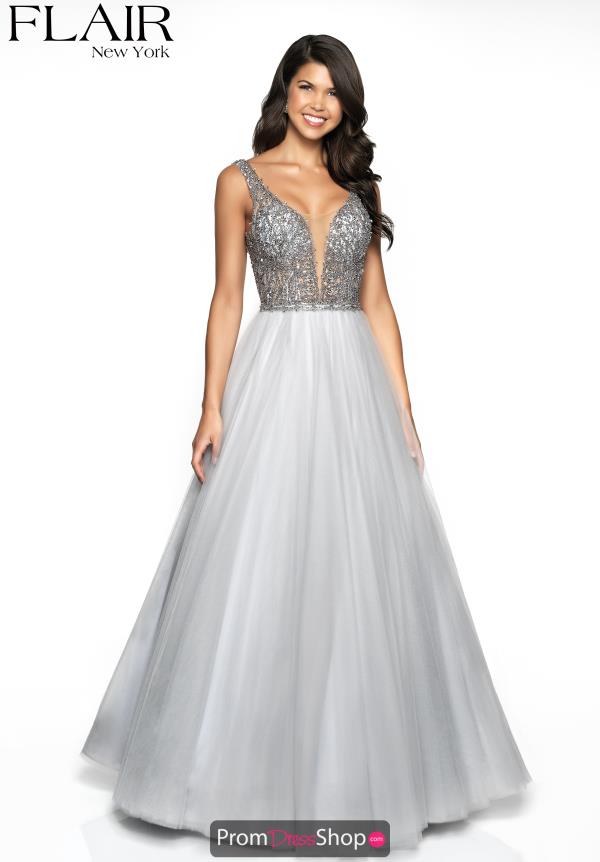 Flair Tulle Skirt Long Dress 19210
