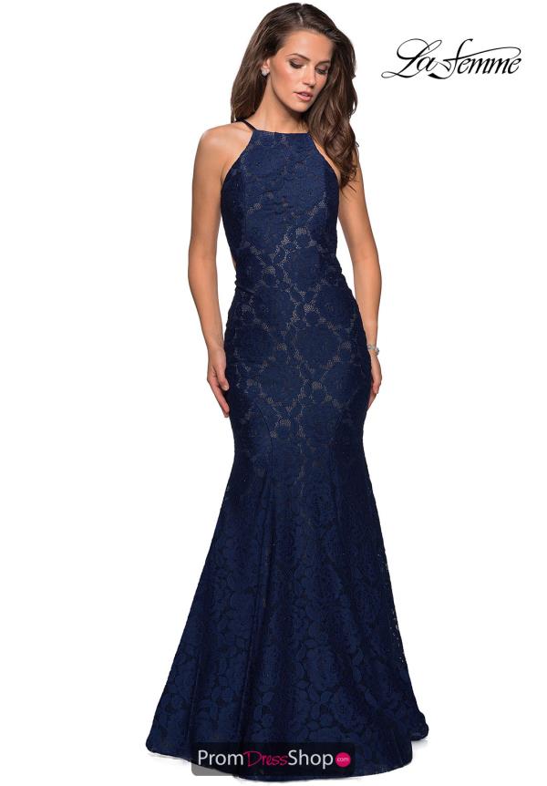 La Femme Mermaid Beaded Dress 27289