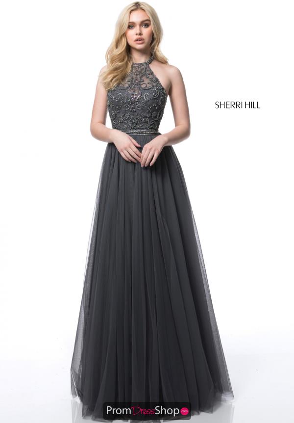 Sherri Hill Full Figured Beaded Dress 51604