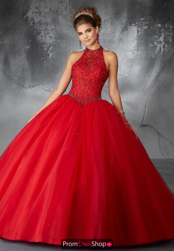 Valencia Quinceanera Tulle Skirt Beaded Gown 60056