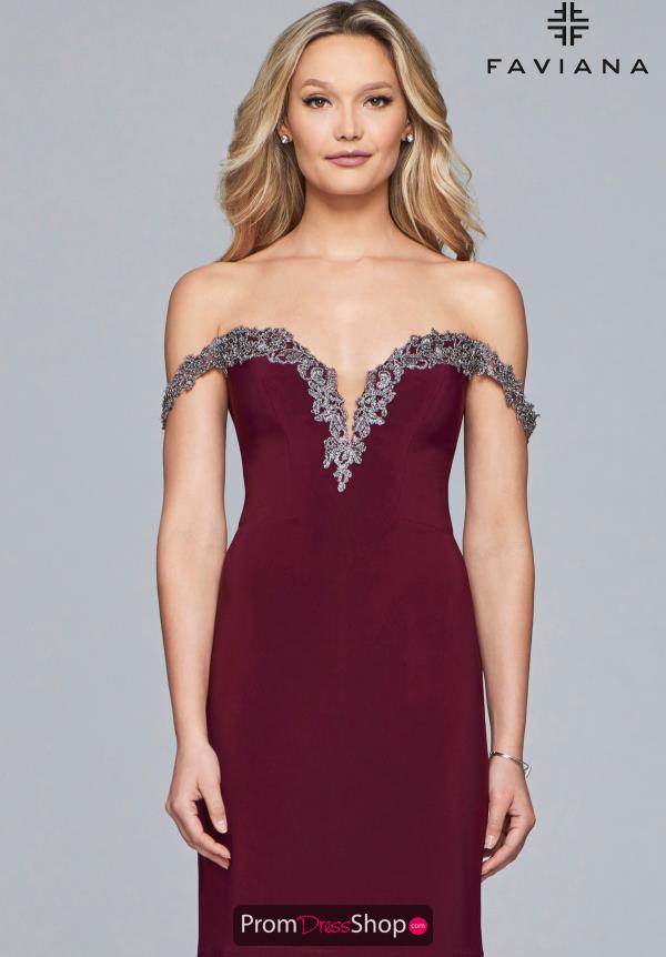 Faviana Short Jersey Dress S10152