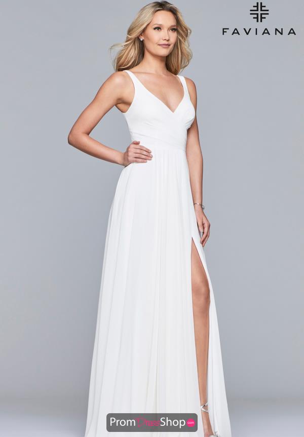 Faviana Long Chiffon Dress S10177