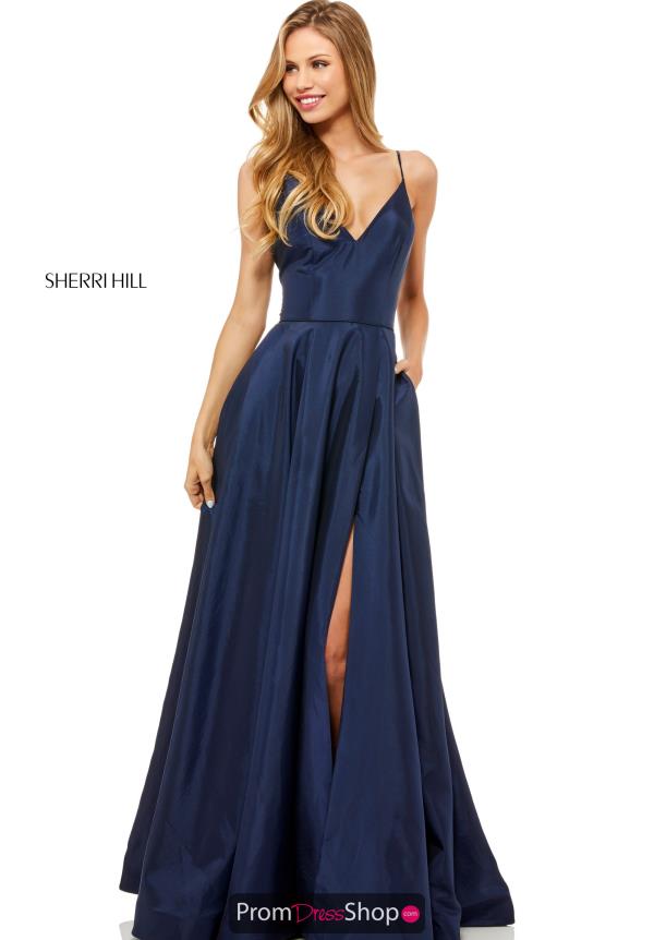 Sherri Hill Long Taffeta Dress 52245