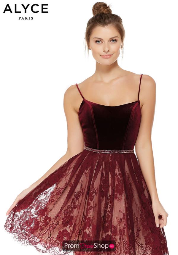 Alyce Paris Short A Line Dress 4037