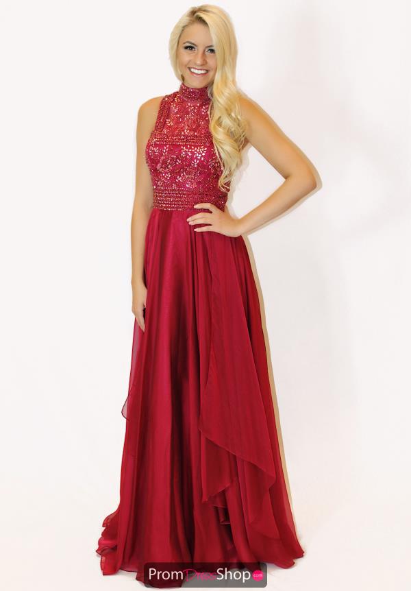 Sherri Hill Long Chiffon Dress 51722