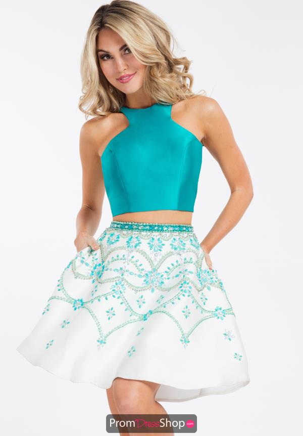 Rachel Allan A Line Beaded Dress 4460