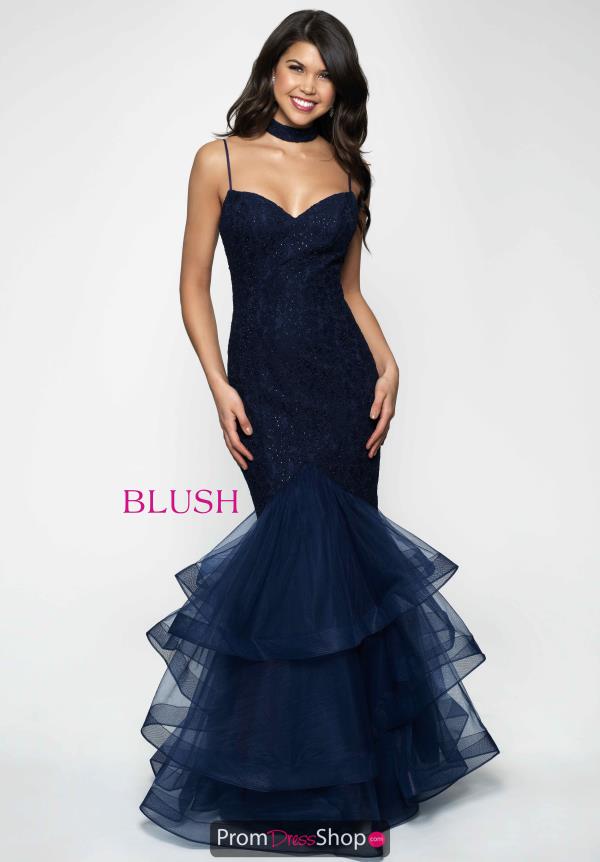 Mermaid Ruffle Blush Dress 11646