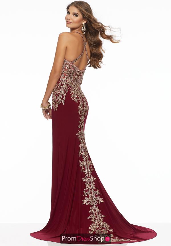 Mori Lee Halter Fitted Dress 43030