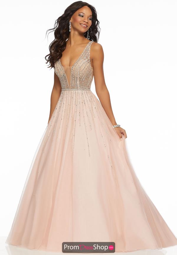Mori Lee A Line Tulle Dress 43082