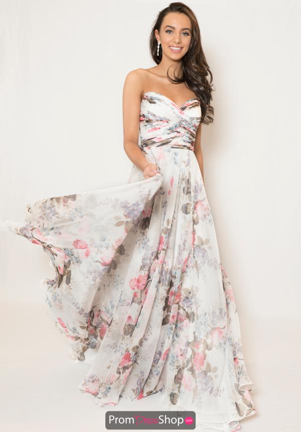 Sherri Hill Long Print Dress 52872