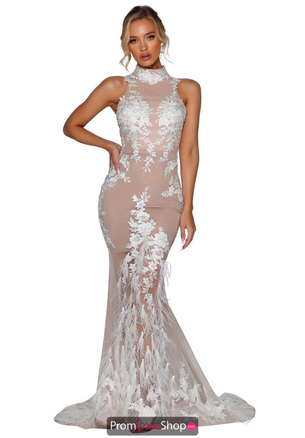 Portia and Scarlett Fitted Beaded Prom Dress PSB6812