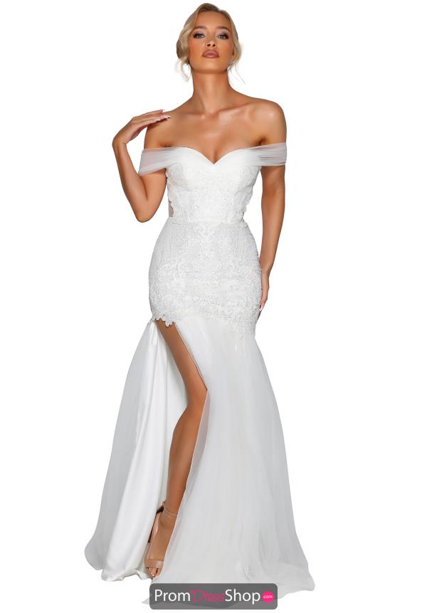 Portia and Scarlett Fitted Cap Sleeve Prom Dress PSB6818