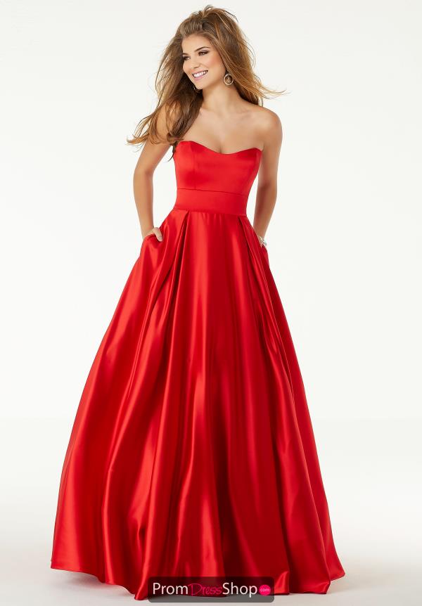 Morilee Long Satin Dress 45090