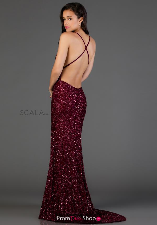 Scala Fitted Long Dress 48938
