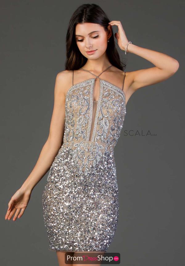 Scala Short Fitted Dress 60045
