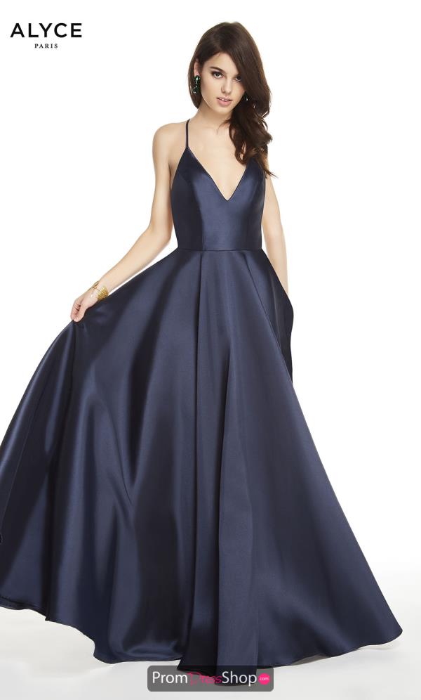Alyce Paris V- Neckline Long Dress 60593