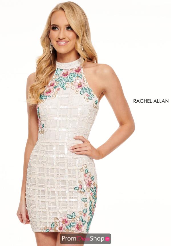 Rachel Allan Fitted Beaded Dress 40112