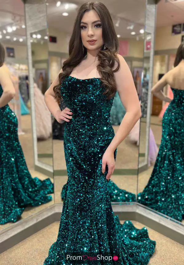 All Over Velvet Sequins Dress 55389