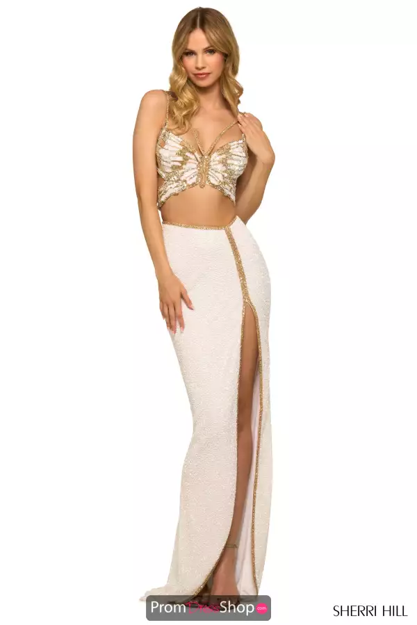 Glamorous Two Piece Beaded Dress 55409
