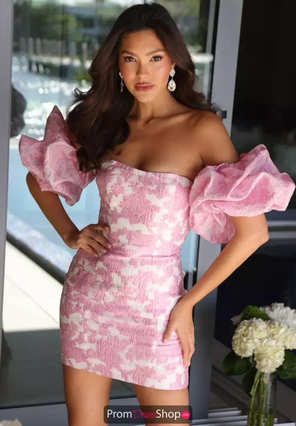 Detachable Sleeve Fitted Dress 26391