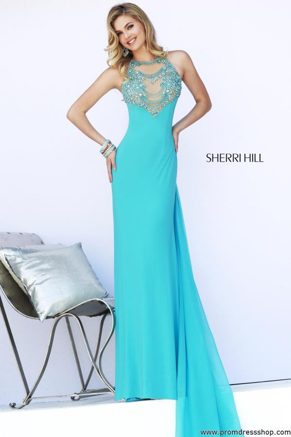 Sherri Hill Beaded Back Dress 32043
