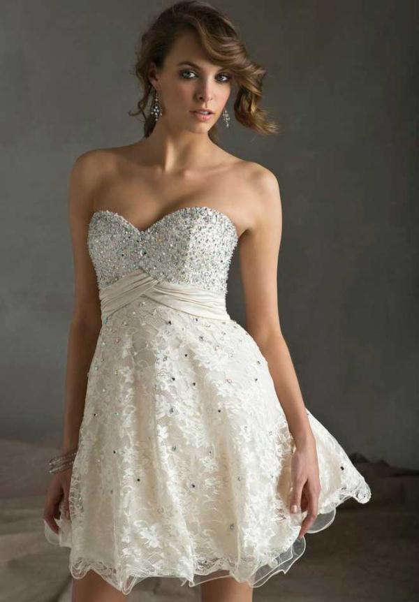 Mori Lee Sticks & Stones Strapless Beaded Dress 9242