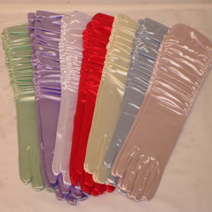 Satin Scrunchy Gloves
