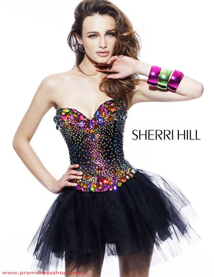 Sherri Hill Short Dress2885 at Prom Dress Shop 