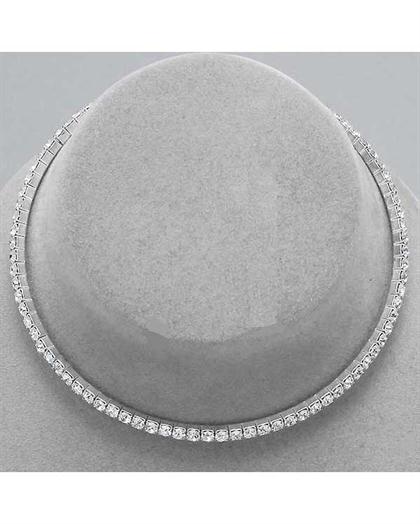 Silver 1 Strand Choker