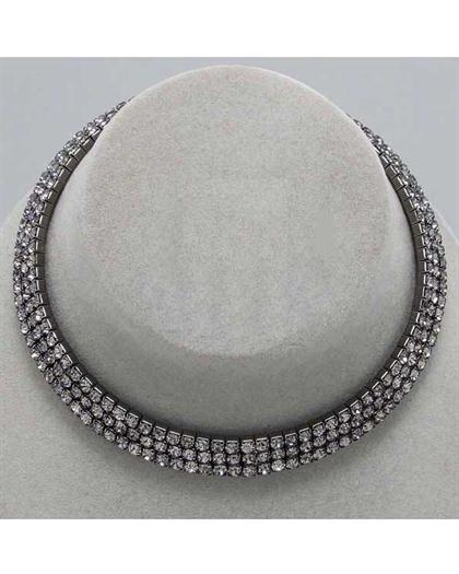 Charcoal 3 Strand Choker