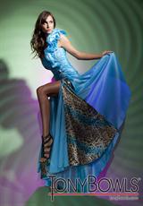 2012 Tony Bowls Le Gala Prom Dresses 112555.  Available in Turquoise/Multi