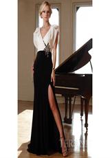 2012 Terani Prom Dresses 11262J.  Available in Black/Ivory