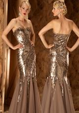 2012 MacDuggal Prom Dresses 1173D.  Available in Mocha